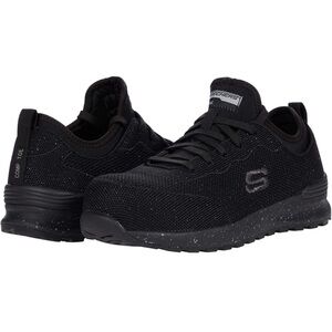 Skechers Bulkin Balran Womens Comp Toe Safety Work Sneakers‎ 108033 Black Size 9